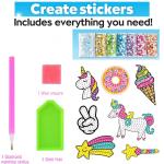 Creative Sparkle: Kids' Diamond Gem Art Kit with 12 Stickers