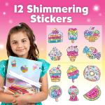 Creative Sparkle: Kids' Diamond Gem Art Kit with 12 Stickers