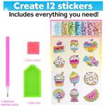 Creative Sparkle: Kids' Diamond Gem Art Kit with 12 Stickers