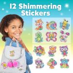 Creative Sparkle: Kids' Diamond Gem Art Kit with 12 Stickers