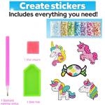 Creative Sparkle: Kids' Diamond Gem Art Kit with 12 Stickers