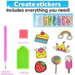 Creative Sparkle: Kids' Diamond Gem Art Kit with 12 Stickers