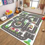 City Map Traffic Game Carpet/Mat