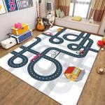 City Map Traffic Game Carpet/Mat