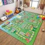 City Map Traffic Game Carpet/Mat