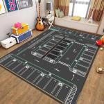 City Map Traffic Game Carpet/Mat