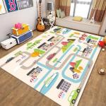 City Map Traffic Game Carpet/Mat