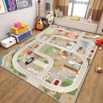 City Map Traffic Game Carpet/Mat