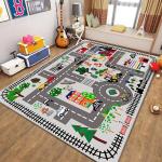 City Map Traffic Game Carpet/Mat