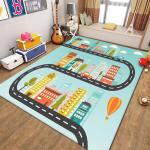 City Map Traffic Game Carpet/Mat