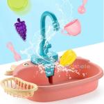 Electric Dishwasher Kitchen Toy for Kids - Pretend Play Set