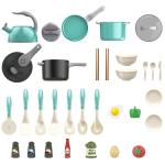 Pretend Cooking Playset - Toddler Kitchen Toy Accessories