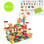 Race Tracker Marble Run Building Blocks - 74-404PCS of Thrilling Racing Fun for Kids