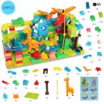 Race Tracker Marble Run Building Blocks - 74-404PCS of Thrilling Racing Fun for Kids