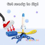 Kid Air Rocket Foot Pump Launcher: Fun Outdoor Sports Toy