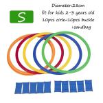 Sport Jump Ring Set Game - Fun Hoop Tossing Activity with 10 Hoops and Connectors