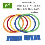 Sport Jump Ring Set Game - Fun Hoop Tossing Activity with 10 Hoops and Connectors