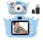 HD Dual-Camera Kids Camera - 2-Inch IPS Screen, USB Charging, Lanyard Included