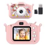 HD Dual-Camera Kids Camera - 2-Inch IPS Screen, USB Charging, Lanyard Included