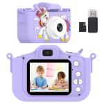 HD Dual-Camera Kids Camera - 2-Inch IPS Screen, USB Charging, Lanyard Included