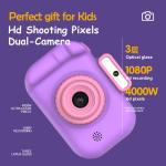 HD Dual-Camera Kids Camera - 2-Inch IPS Screen, USB Charging, Lanyard Included