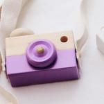 Camera Cute Nordic Hanging Wooden Camera Toys Kids 9.5*6*3cm