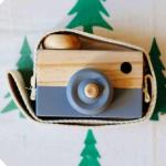 Camera Cute Nordic Hanging Wooden Camera Toys Kids 9.5*6*3cm