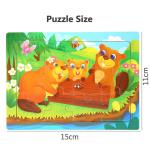 Cartoon Animals Wood Puzzle