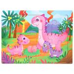 Cartoon Animals Wood Puzzle