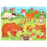 Cartoon Animals Wood Puzzle