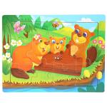 Cartoon Animals Wood Puzzle