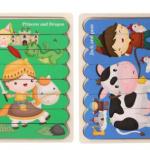 Double-Sided Strip 3D Wooden Puzzles for Kids