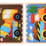 Double-Sided Strip 3D Wooden Puzzles for Kids