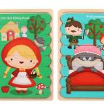 Double-Sided Strip 3D Wooden Puzzles for Kids