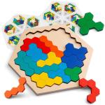 3D Wooden Tangram Puzzles for Math Learning