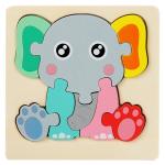 3D Wooden Puzzles: Engaging Cartoon Animals for Kids