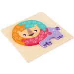 3D Wooden Puzzles: Engaging Cartoon Animals for Kids