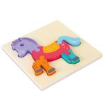 3D Wooden Puzzles: Engaging Cartoon Animals for Kids