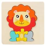 3D Wooden Puzzles: Engaging Cartoon Animals for Kids