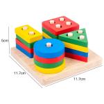 Wooden Building Block Puzzles for Creativity and Problem-Solving