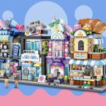 Mini Block Building Set: Create Your Own Barber, Bakery & Clothing Shop!