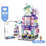 Mini Block Building Set: Create Your Own Barber, Bakery & Clothing Shop!