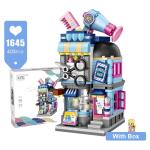 Mini Block Building Set: Create Your Own Barber, Bakery & Clothing Shop!