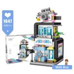 Mini Block Building Set: Create Your Own Barber, Bakery & Clothing Shop!