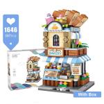 Mini Block Building Set: Create Your Own Barber, Bakery & Clothing Shop!