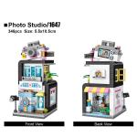 Mini Block Building Set: Create Your Own Barber, Bakery & Clothing Shop!