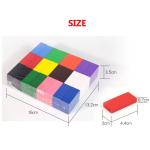 Rainbow Wooden Domino Building Blocks Set - 240PCS for Creative Play