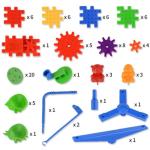 Electric Gears Building Blocks - 81 PCS 3D Model Set