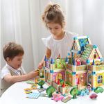 Wooden Construction Building Blocks - 128/268pcs Model Set