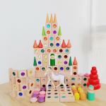 Wooden Gem Building Blocks Set